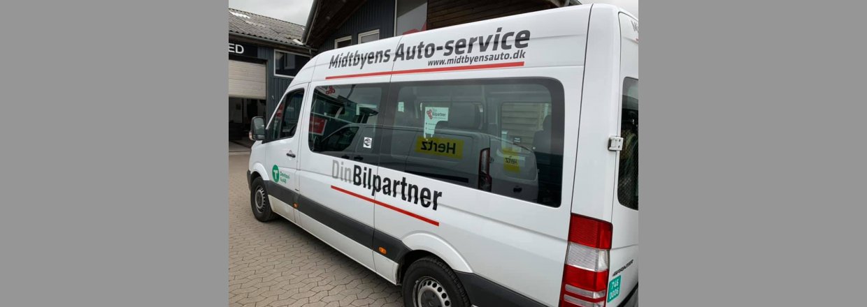 Bilreklamer udfrt for Midtbyens Auto