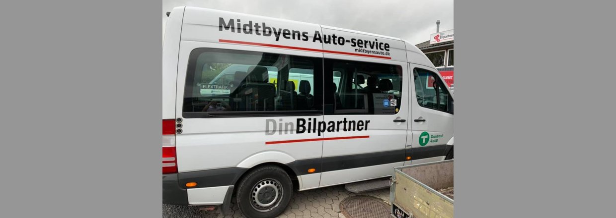 Bilreklamer udfrt for Midtbyens Auto